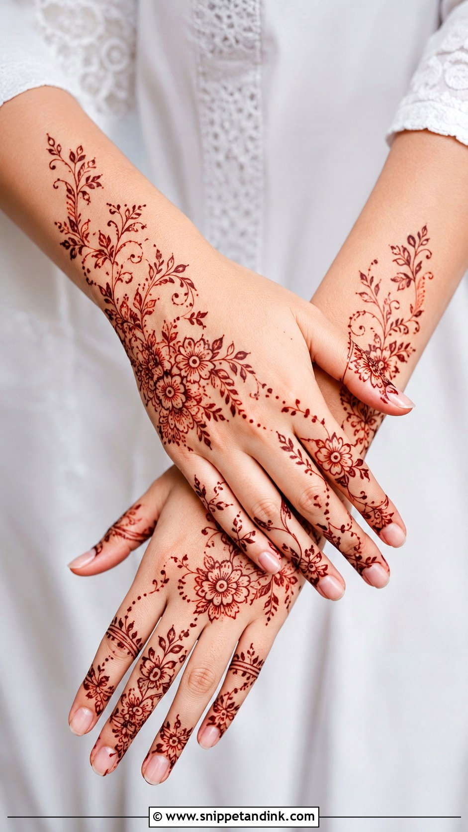 Khafif Hand Mehndi Design - Snippet and Ink - 35 Hand Mehndi Designs