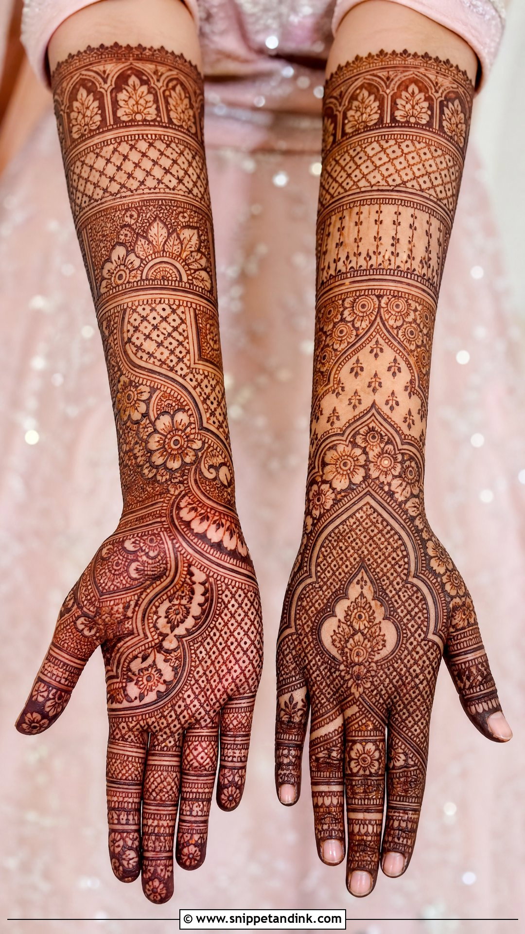 Khafif Jaali Bridal Mehndi Design - Snippet and Ink - 20 Khafif Full Hand Bridal Mehndi Designs