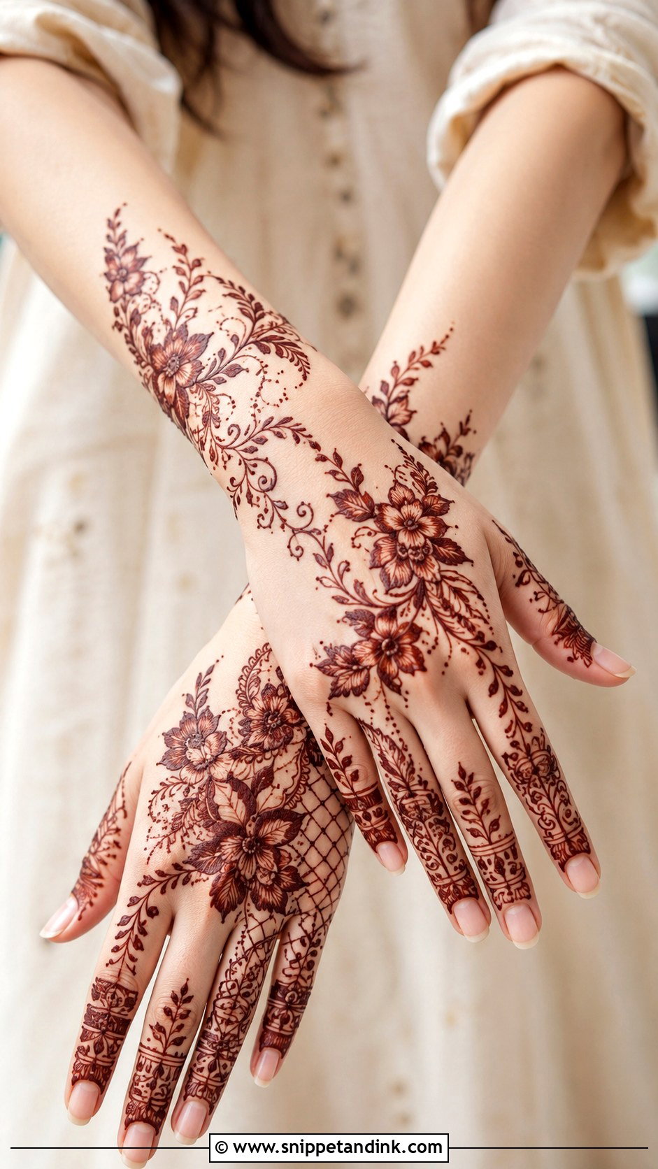 Khafif Mehndi Design - Snippet and Ink - 35 New Mehndi Designs