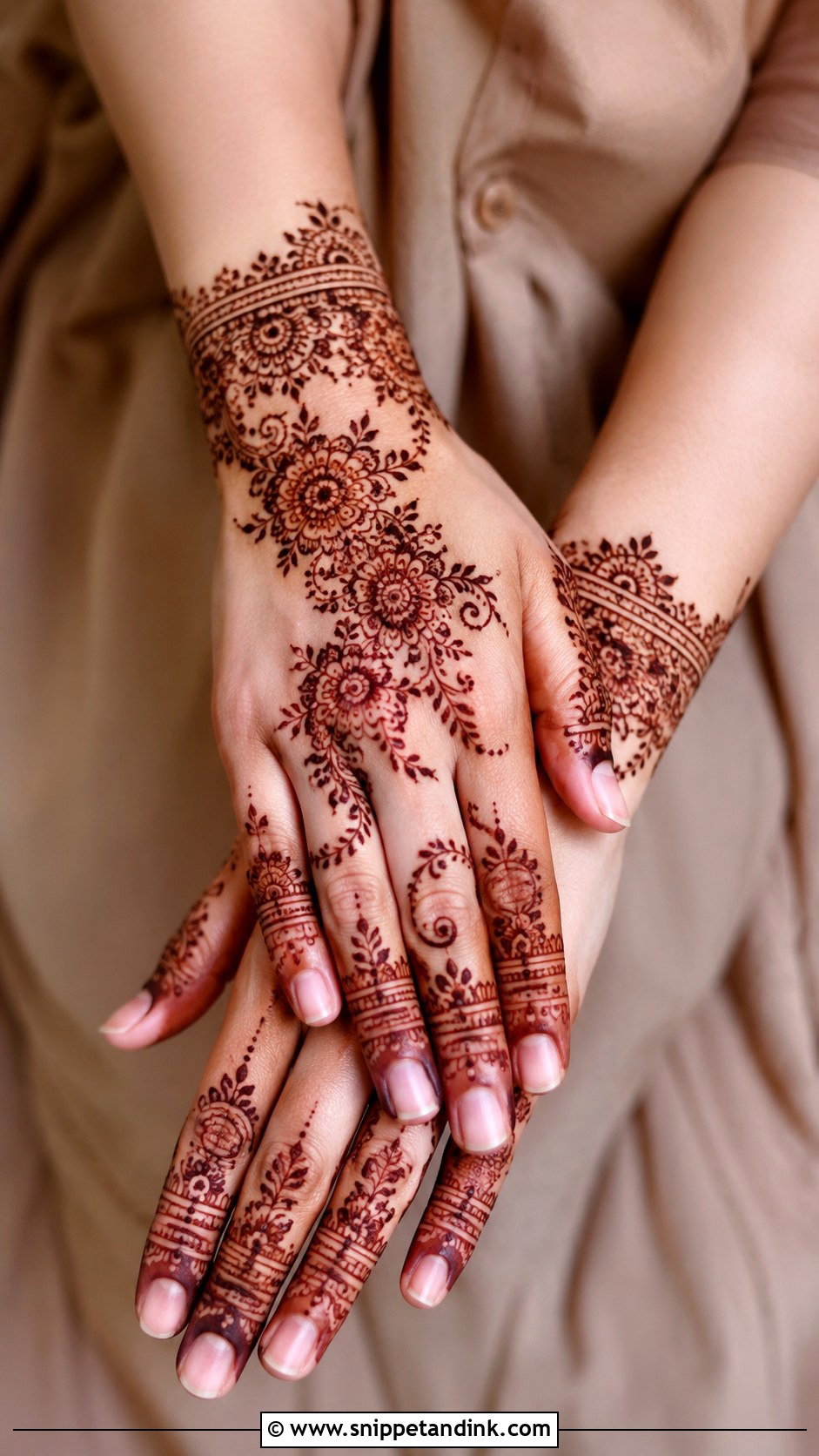Khafif Mehndi Design For Bridesmaid - Snippet and Ink - 35 Khafif Mehndi Designs