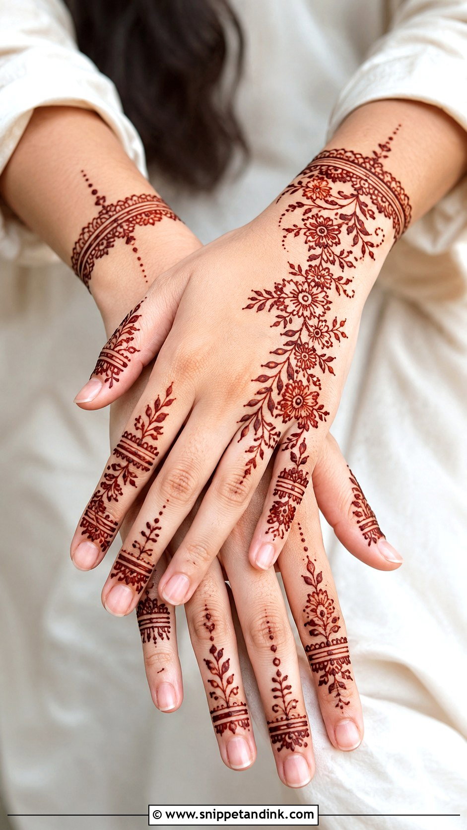 Khafif Mehndi Design For Eid - Snippet and Ink - 35 Khafif Mehndi Design Ideas