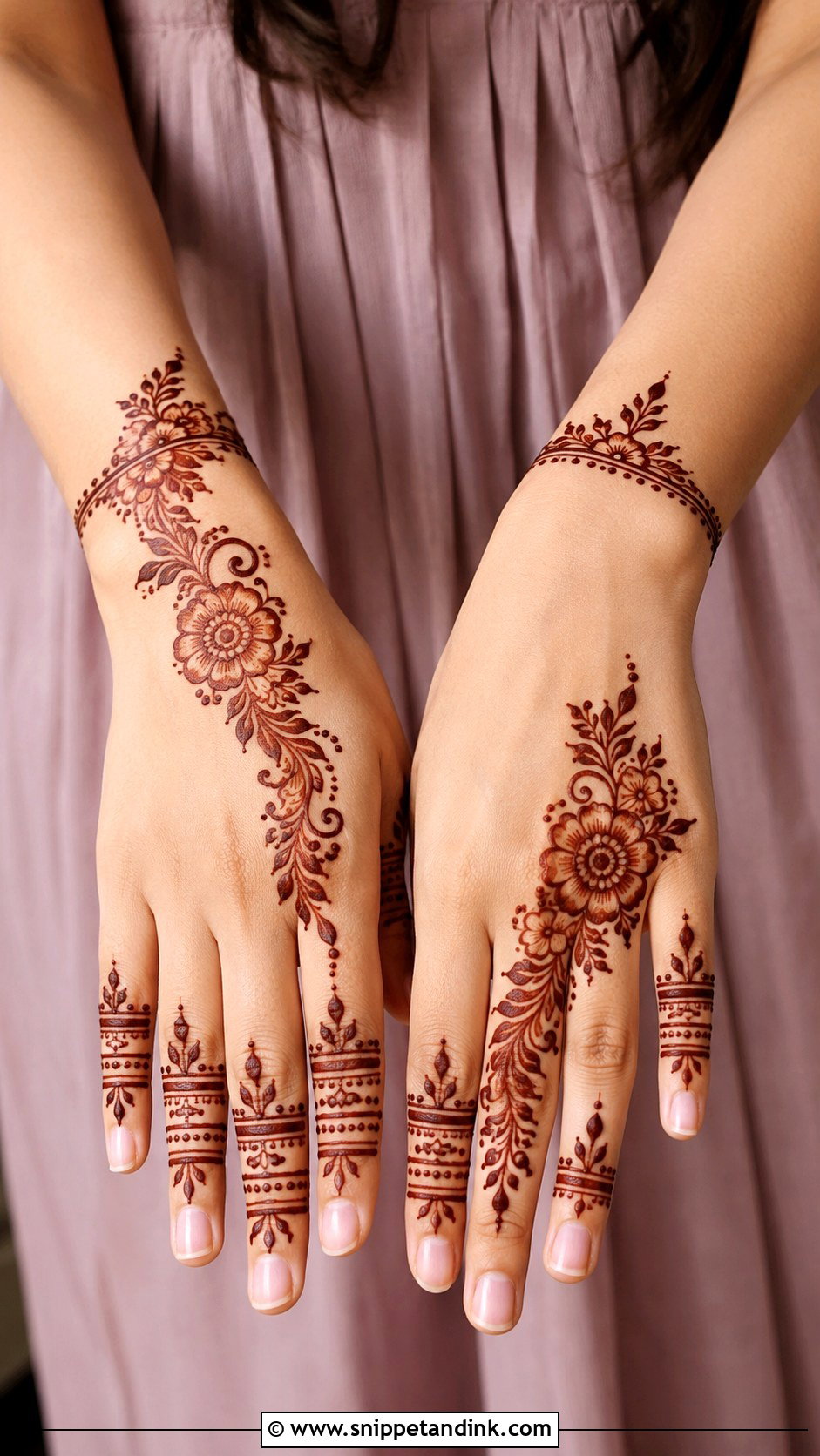 Khafif Mehndi Design For Party - Snippet and Ink - 35 Khafif Mehndi Design Ideas