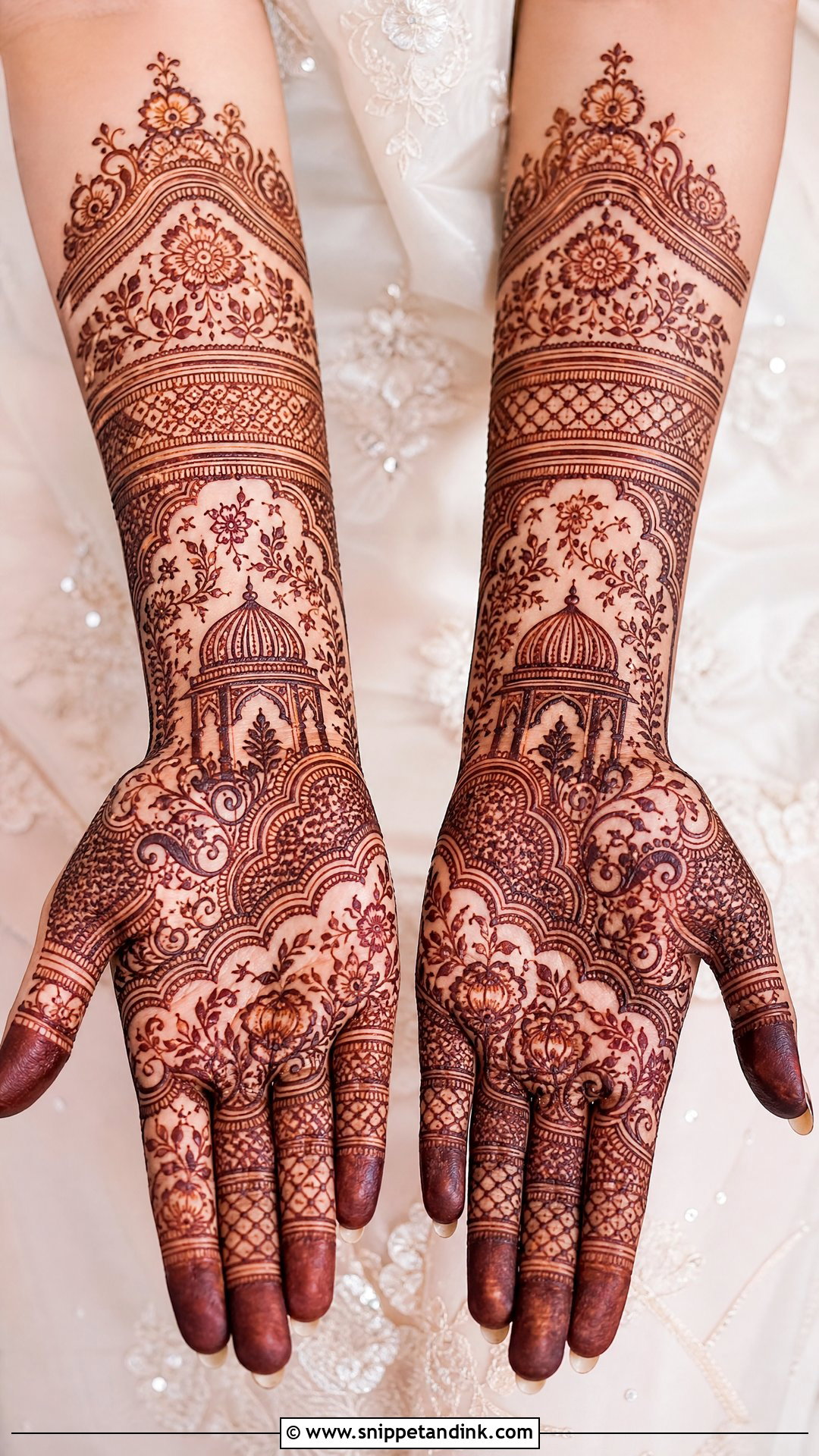 Khafif Pakistani Bridal Mehndi Design - Snippet and Ink - 20 Khafif Full Hand Bridal Mehndi Designs