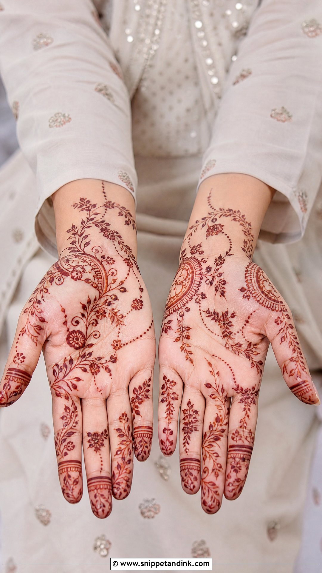Khafif Palm Mehndi Design - Snippet and Ink - 30 Beautiful Palm Mehndi Design Ideas