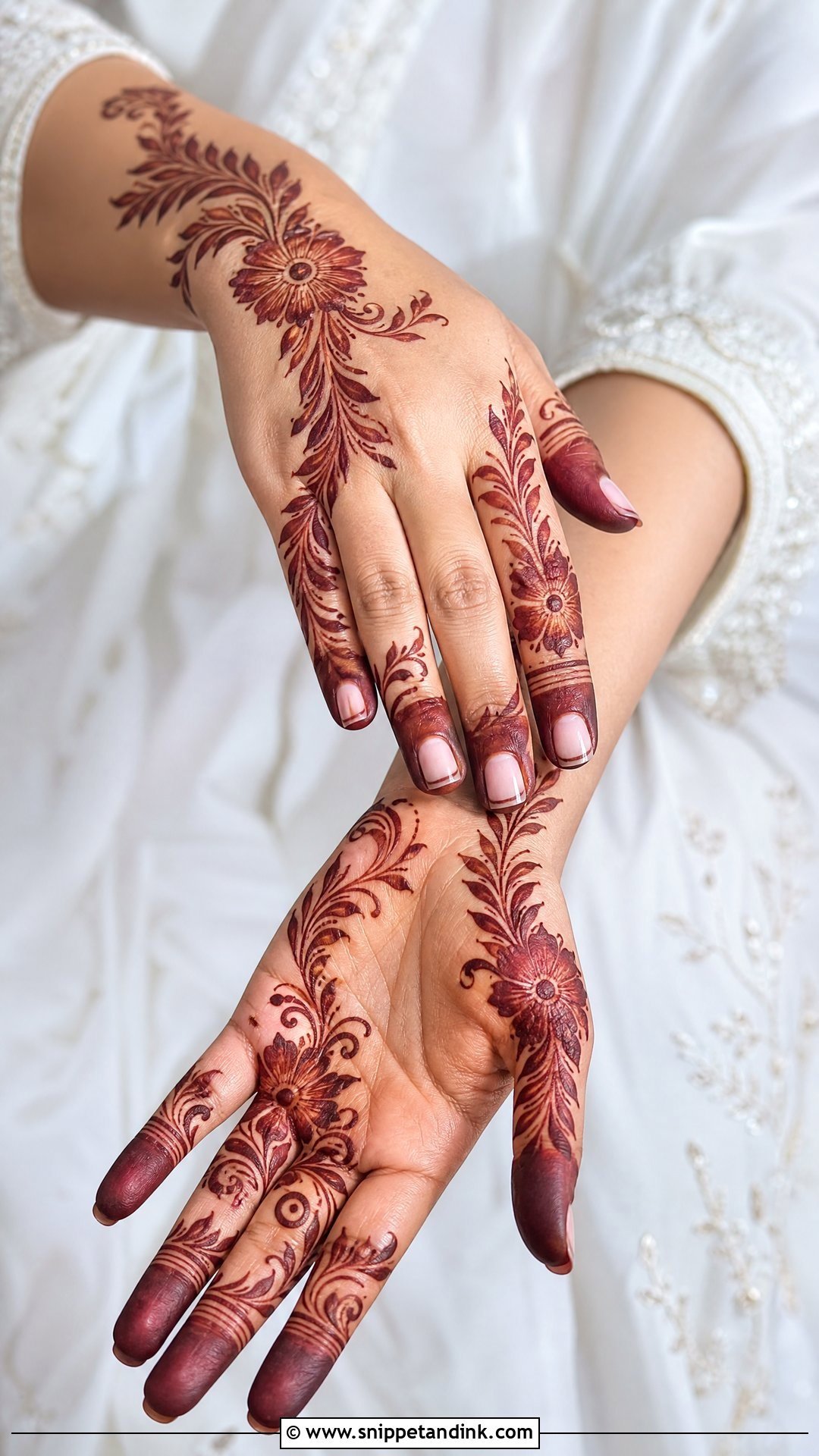 Khaleeji Bridal Mehndi Design - Snippet and Ink - 20 Bridal Mehndi Designs for Hands