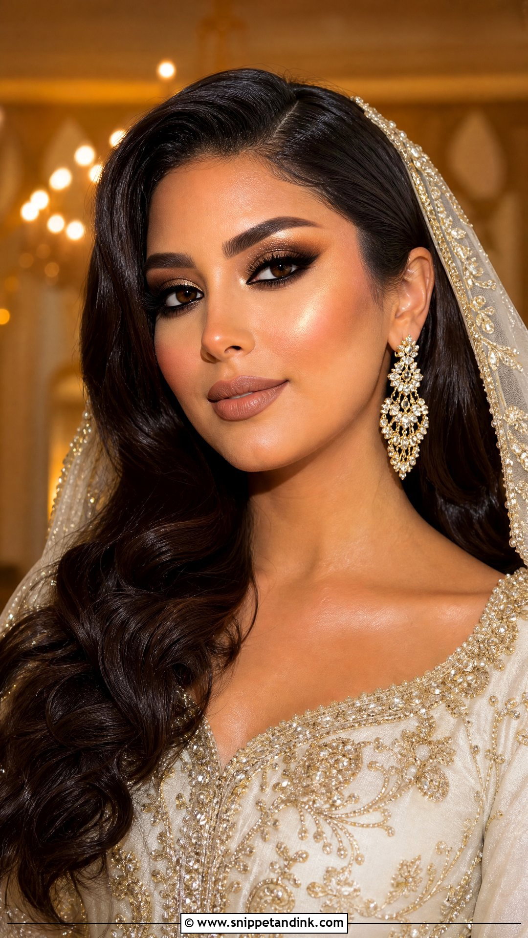 Khaliji Bridal Makeup - Snippet and Ink - 20 Arab Bridal Makeup Ideas