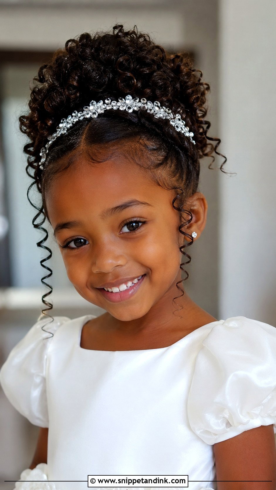 Kid Wedding Curly Updo - Snippet and Ink - 15 Kid Hairstyles for Wedding