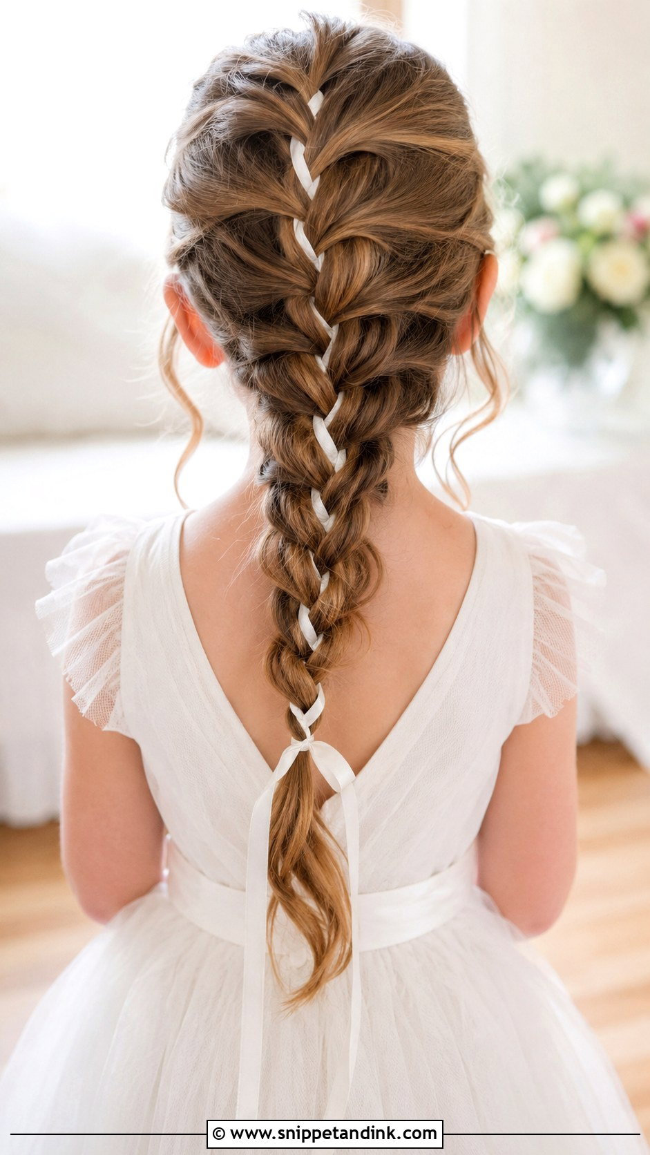 Kid Wedding French Braid - Snippet and Ink - 20 Kid Wedding Hair Ideas