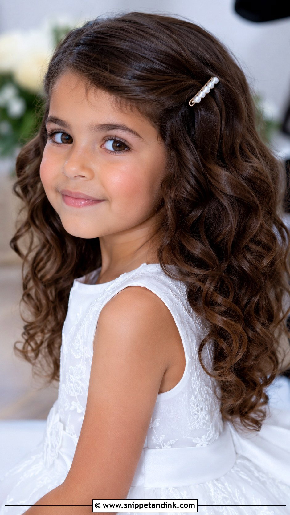 Kid Wedding Loose Curls - Snippet and Ink - 20 Kid Wedding Hair Ideas