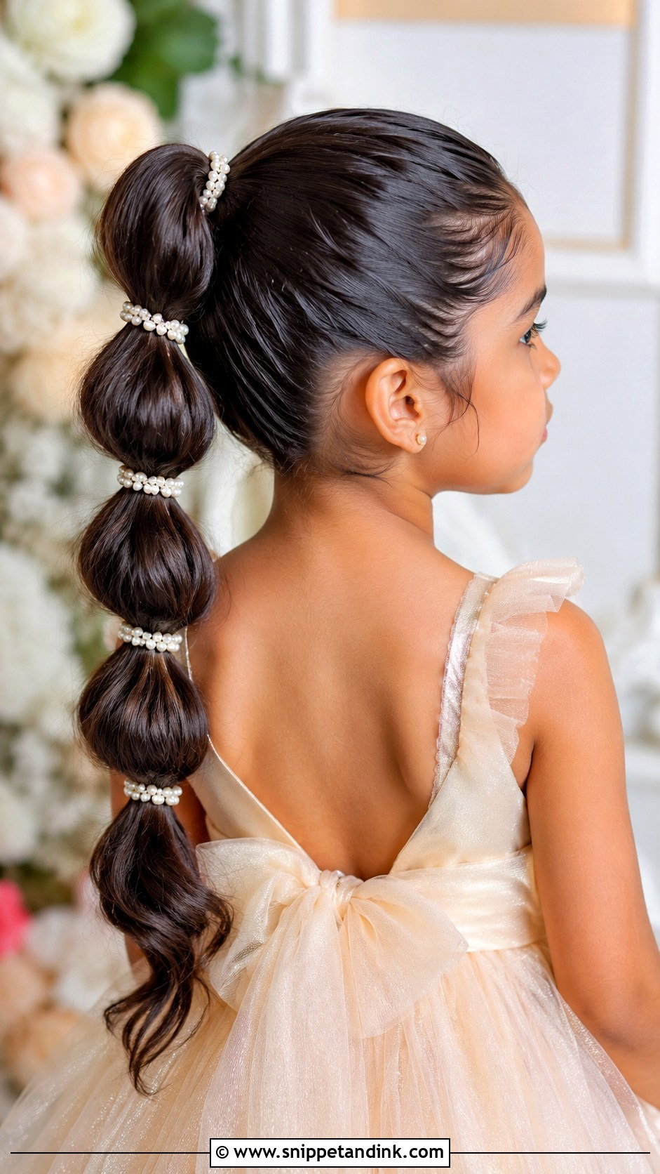 Kids Bubble Ponytail - Snippet and Ink - 20 Kids Hair for Wedding Ideas