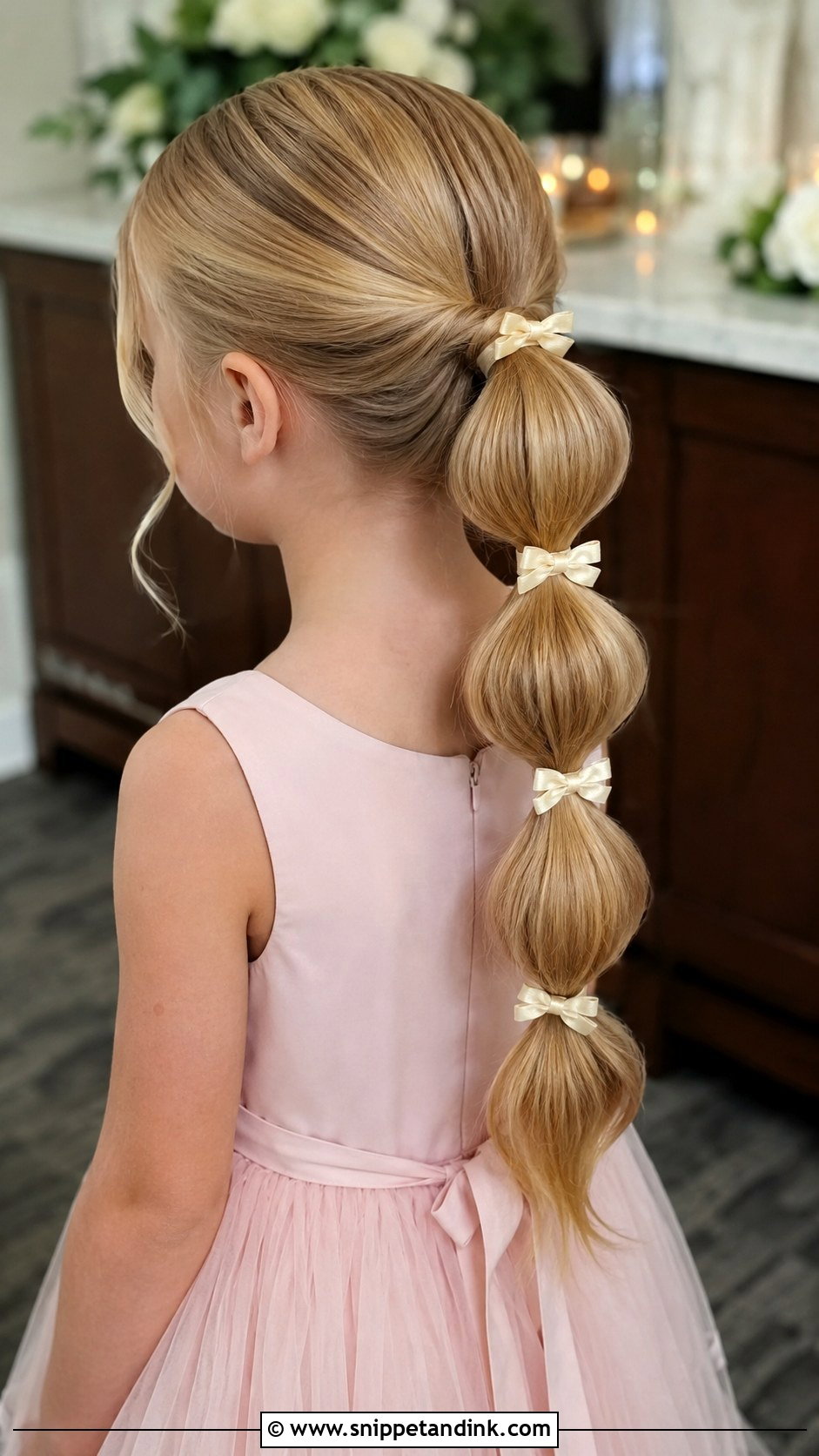 Kids Bubble Ponytail - Snippet and Ink - 15 Wedding Hairstyles for Little Kids