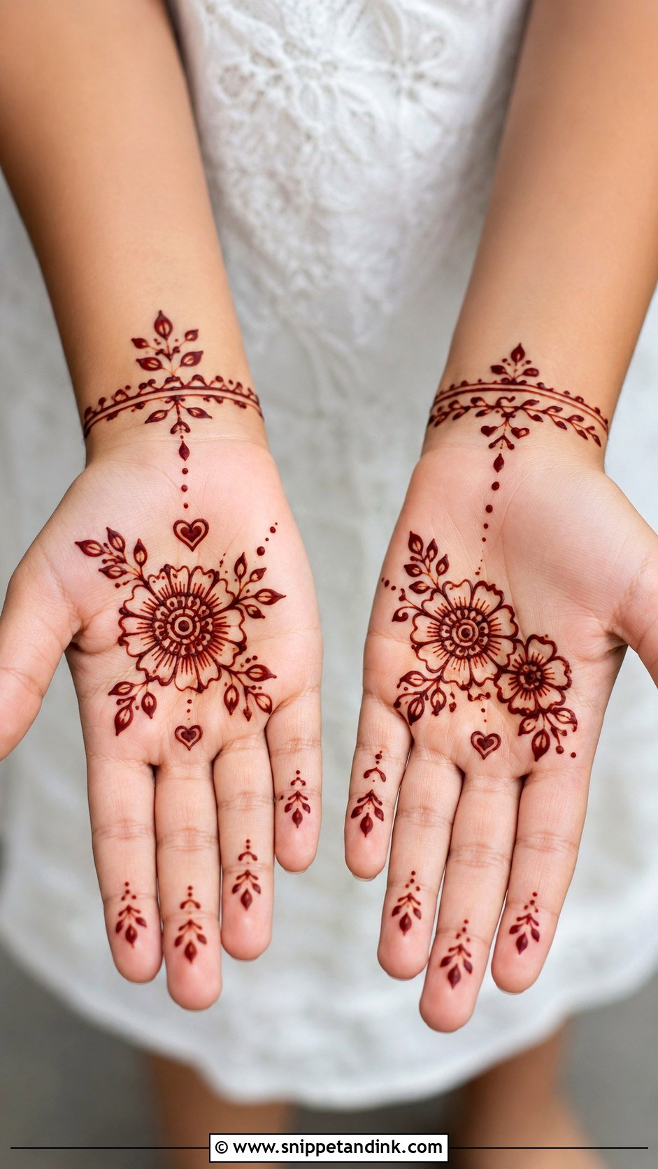 Kids Easy Mehndi Design - Snippet and Ink - 35 Kids Mehndi Designs