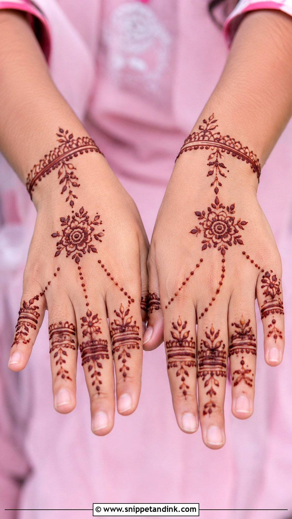 Kids Finger Ring Mehndi Design - Snippet and Ink - 35 Kids Mehndi Designs