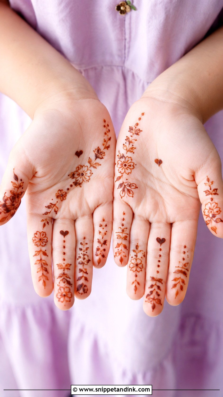 Kids Fingers Mehndi Design - Snippet and Ink - 35 Fingers Mehndi Design Ideas