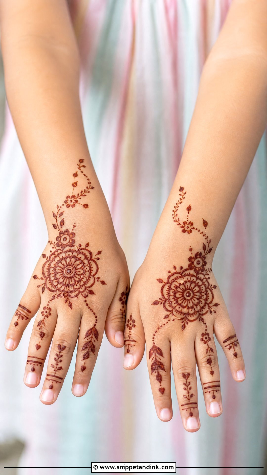 Kids Mehndi Design - Snippet and Ink - 35 Mehndi Designs