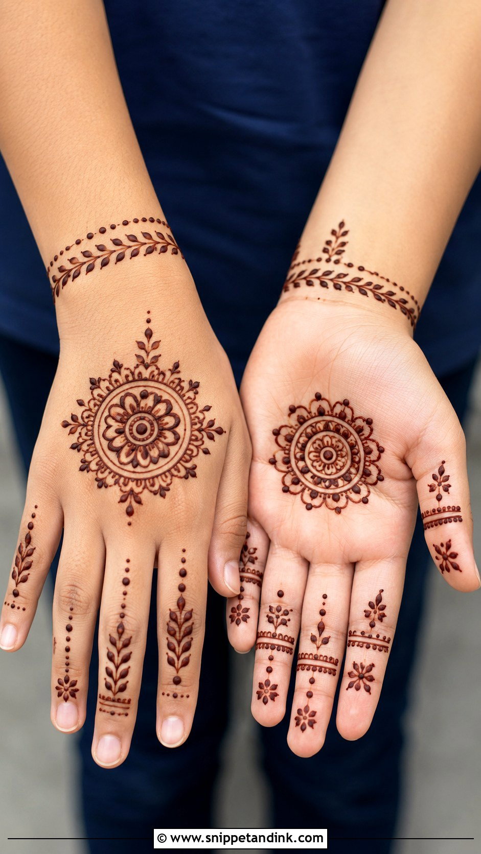 Kids Mehndi Design - Snippet and Ink - 35 Stylish Mehndi Designs
