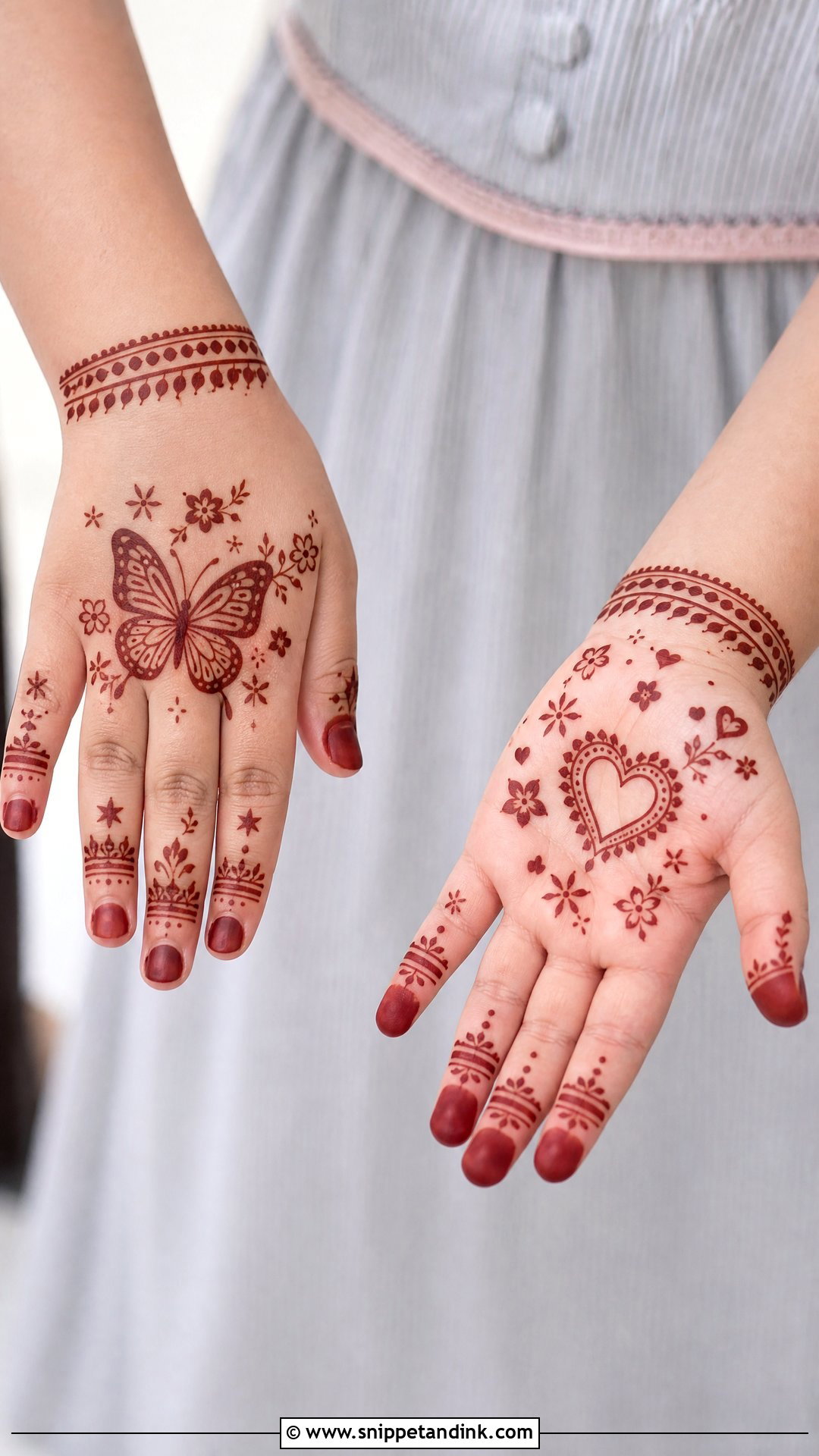 Kids Mehndi Design - Snippet and Ink - 35 Unique Mehndi Designs