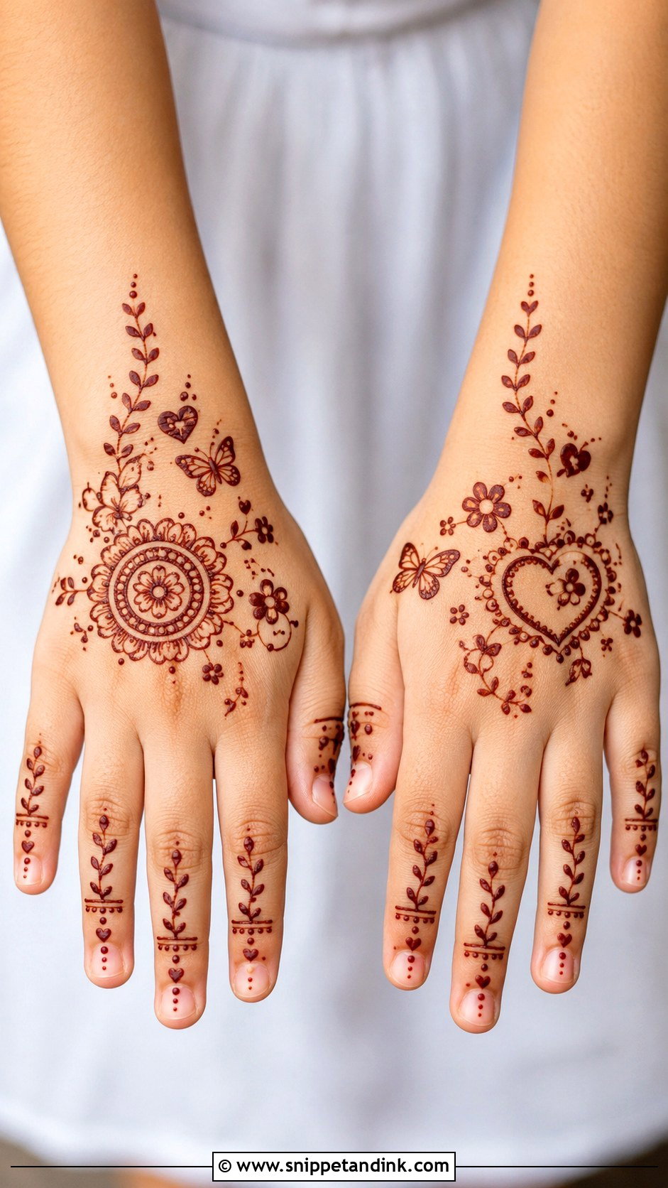 Kids Mehndi Design - Snippet and Ink - 35 Beautiful Mehndi Design Ideas
