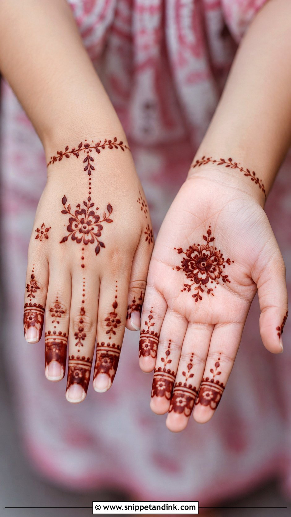 Kids Mehndi Design - Snippet and Ink - 35 Henna (Mehndi) Design Ideas