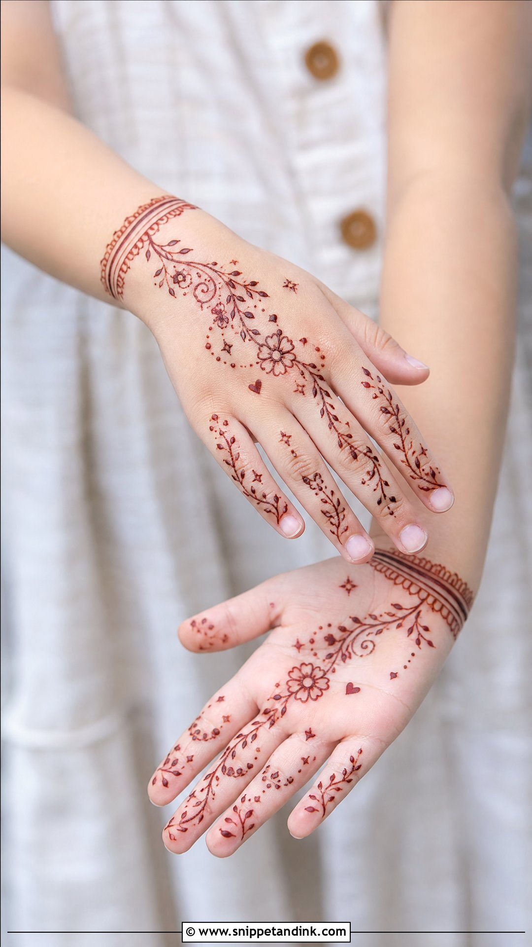 Kids Mehndi Design - Snippet and Ink - 35 Mehndi Design Ideas