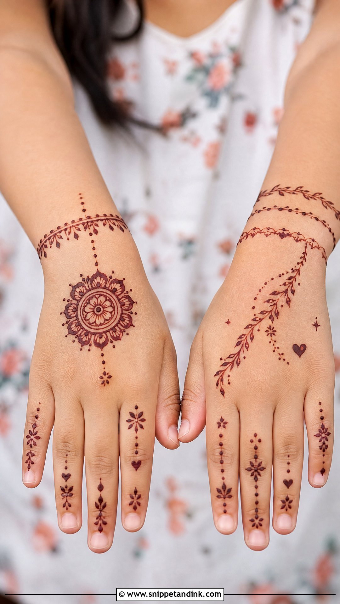 Kids Mehndi Design - Snippet and Ink - 25 Trending Mehndi Designs 2025
