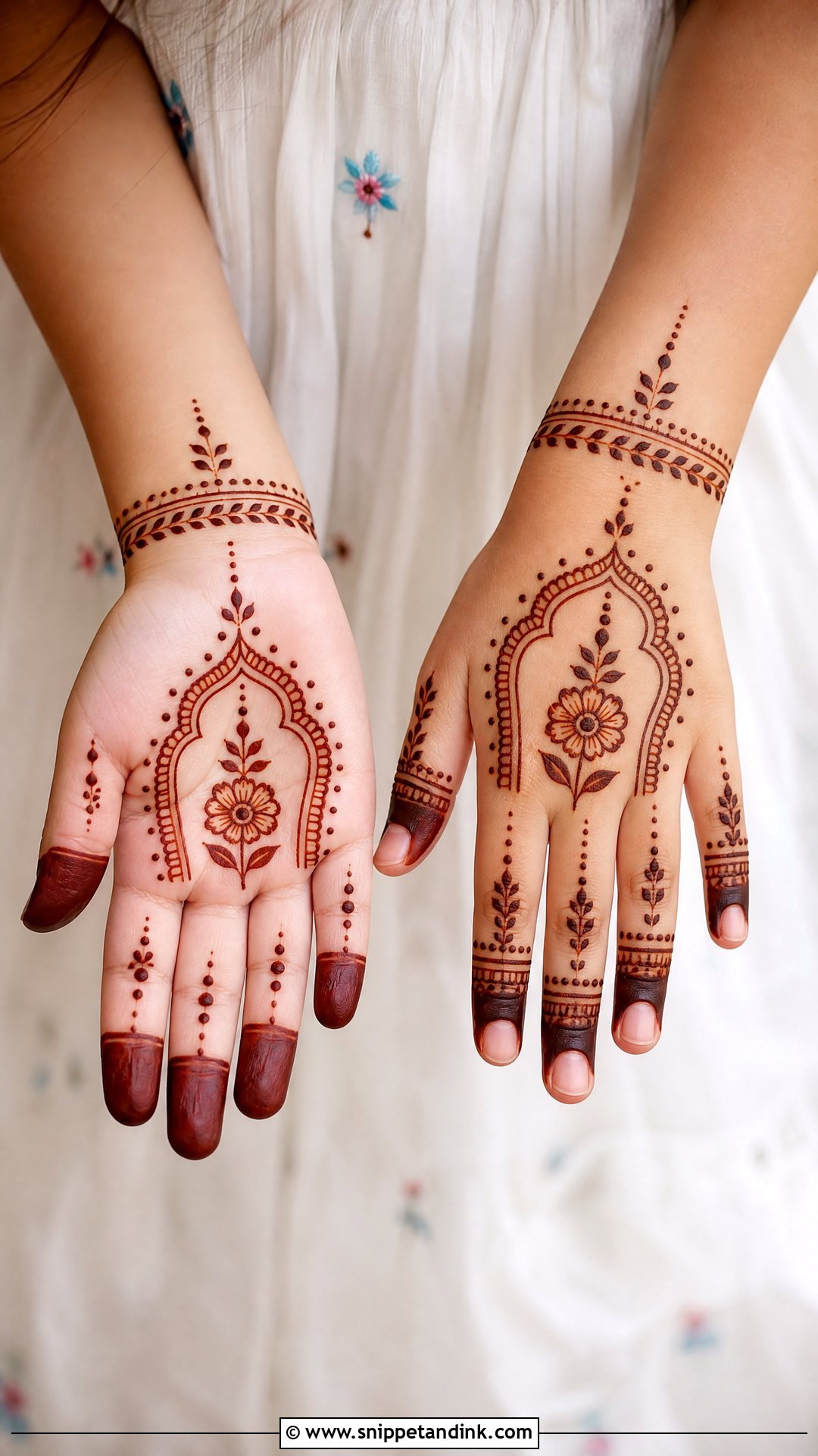 Kids Mehrab Mehndi Design - Snippet and Ink - 30 Mehrab Mehndi Design Ideas