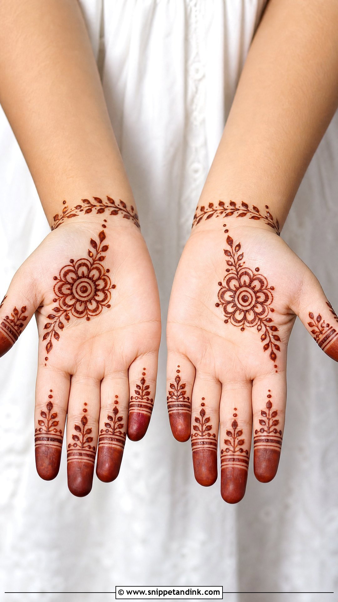 Kids Palm Mehndi Design - Snippet and Ink - 35 Palm Mehndi Design Ideas
