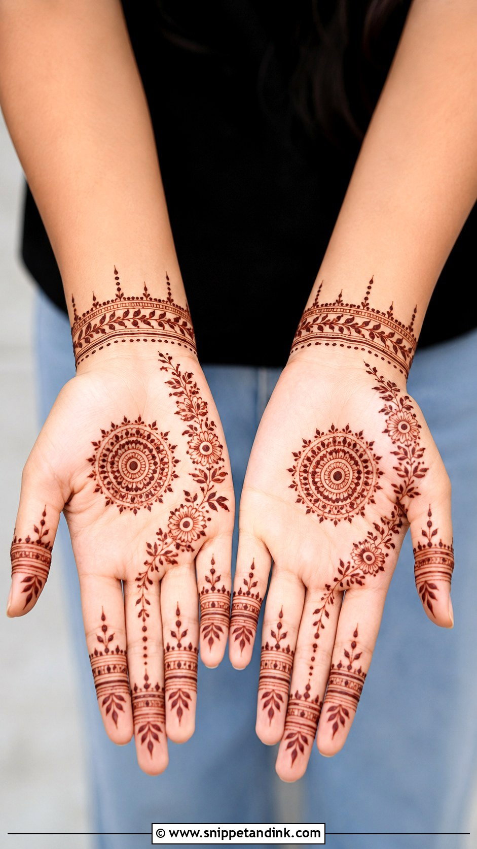 Kids Palm Mehndi Design - Snippet and Ink - 35 Unique Palm Mehndi Design Ideas