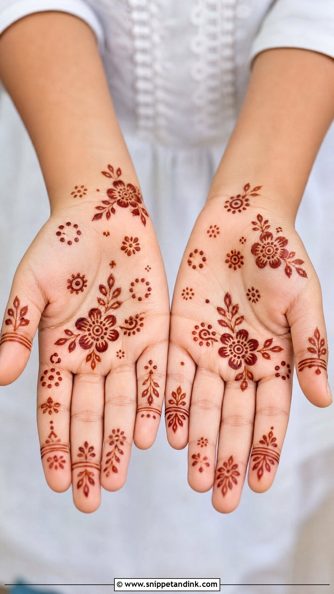 Kids Palm Mehndi Design - Snippet and Ink - 30 Beautiful Palm Mehndi Design Ideas