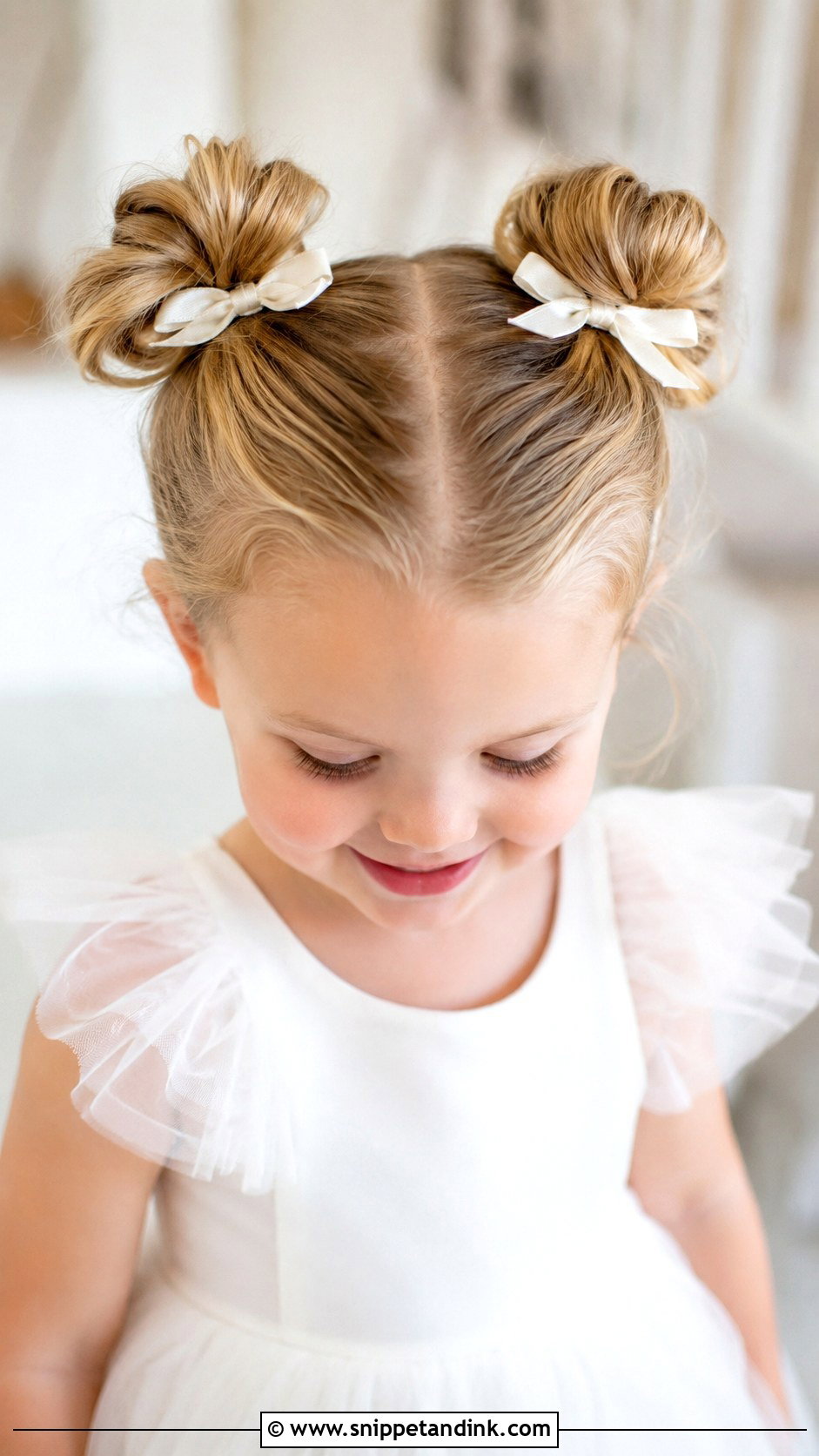 Kids Pigtail Buns - Snippet and Ink - 15 Wedding Hairstyles for Little Kids