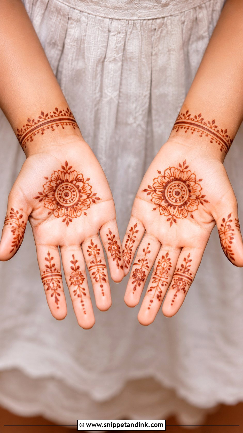 Kids Traditional Mehndi Design - Snippet and Ink - 35 Traditional Mehndi Designs