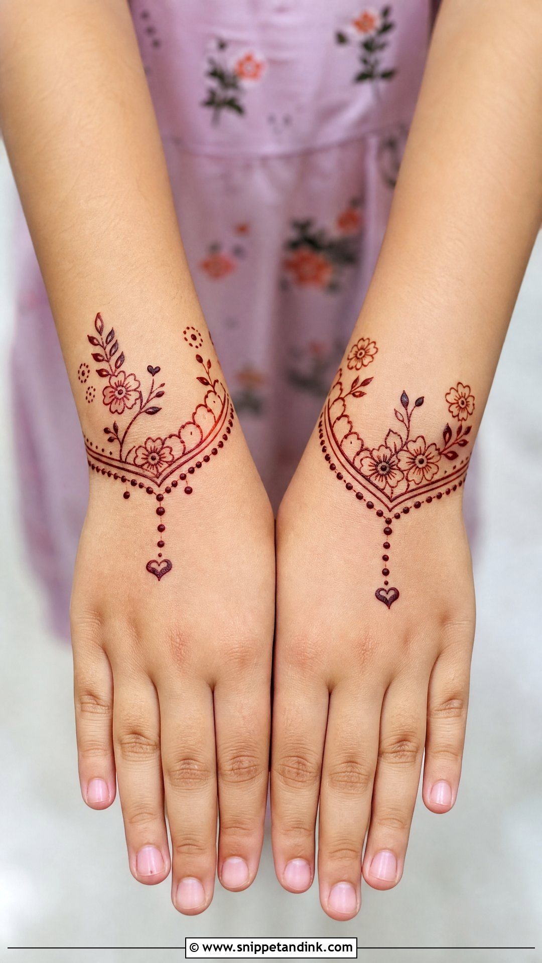 Kids Wrist Mehndi Design - Snippet and Ink - 30 Wrist Mehndi Designs