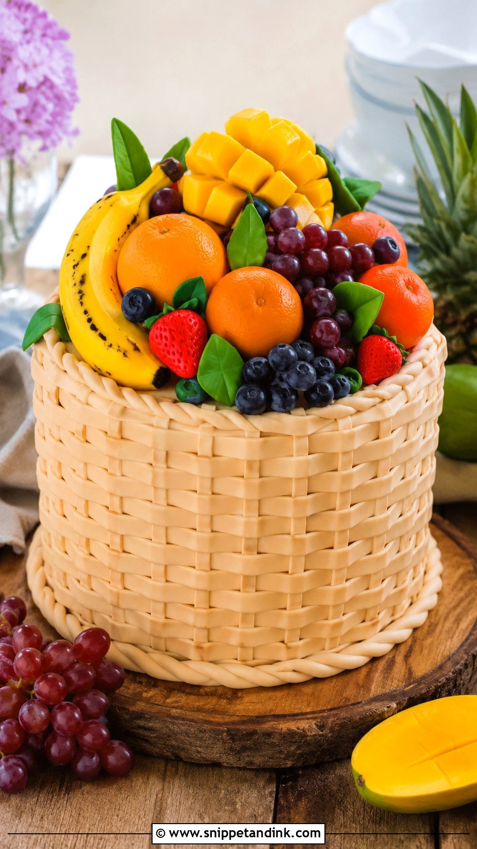 Kiondo Fruit Basket Cake - Snippet and Ink - 20 Kiondo Cake Designs