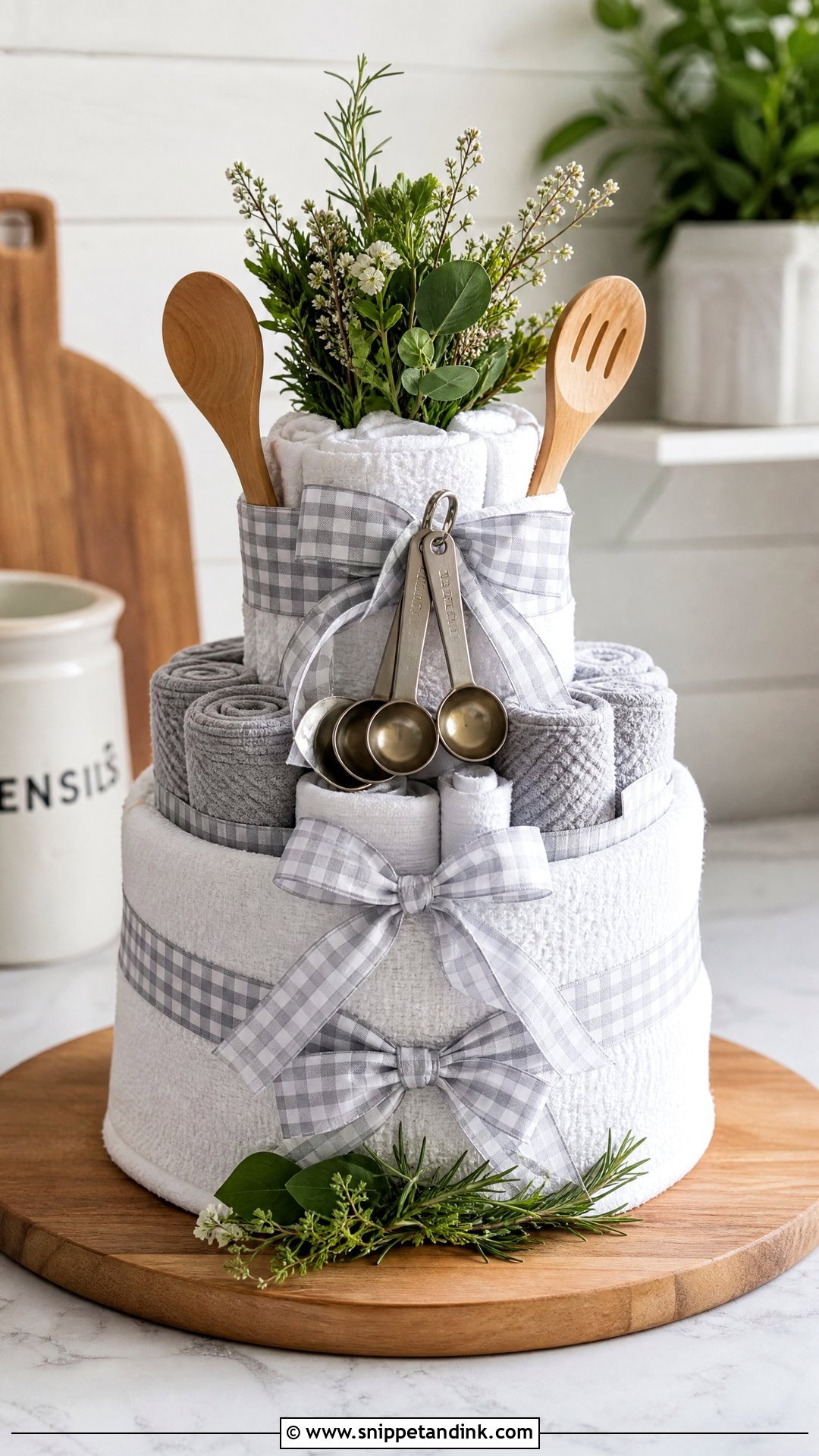 Kitchen Towel Wedding Cake - Snippet and Ink - 20 Towel Cakes for Wedding
