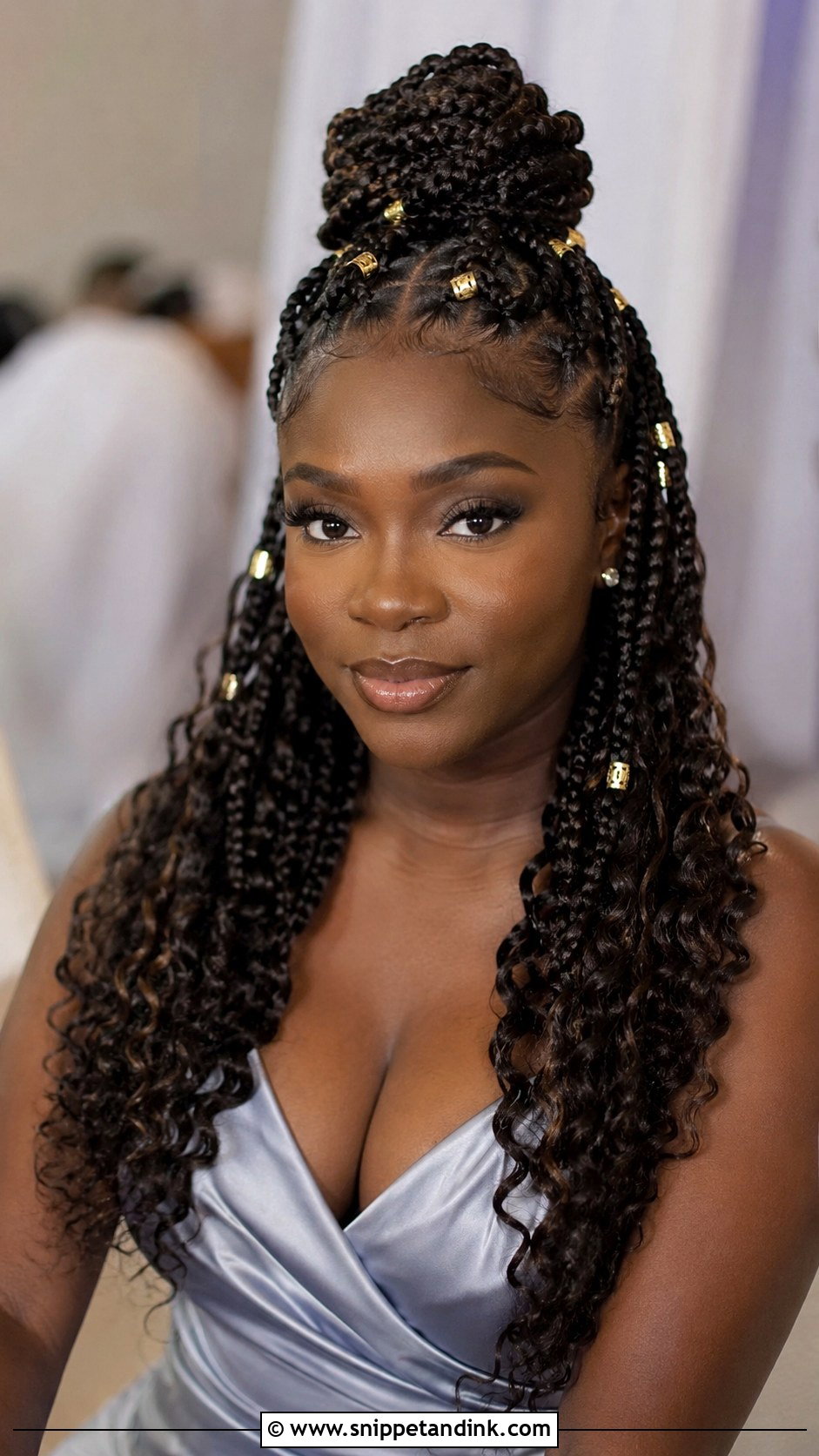 Knotless Braids Half Updo for Wedding Guest - Snippet and Ink - 25 Wedding Guest Hairstyles Black Women