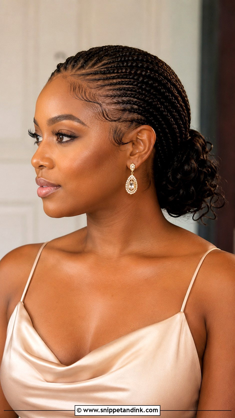 Knotless Braids Wedding Guest Hairstyle - Snippet and Ink - 15 Wedding Guest Hairstyles for Black Women