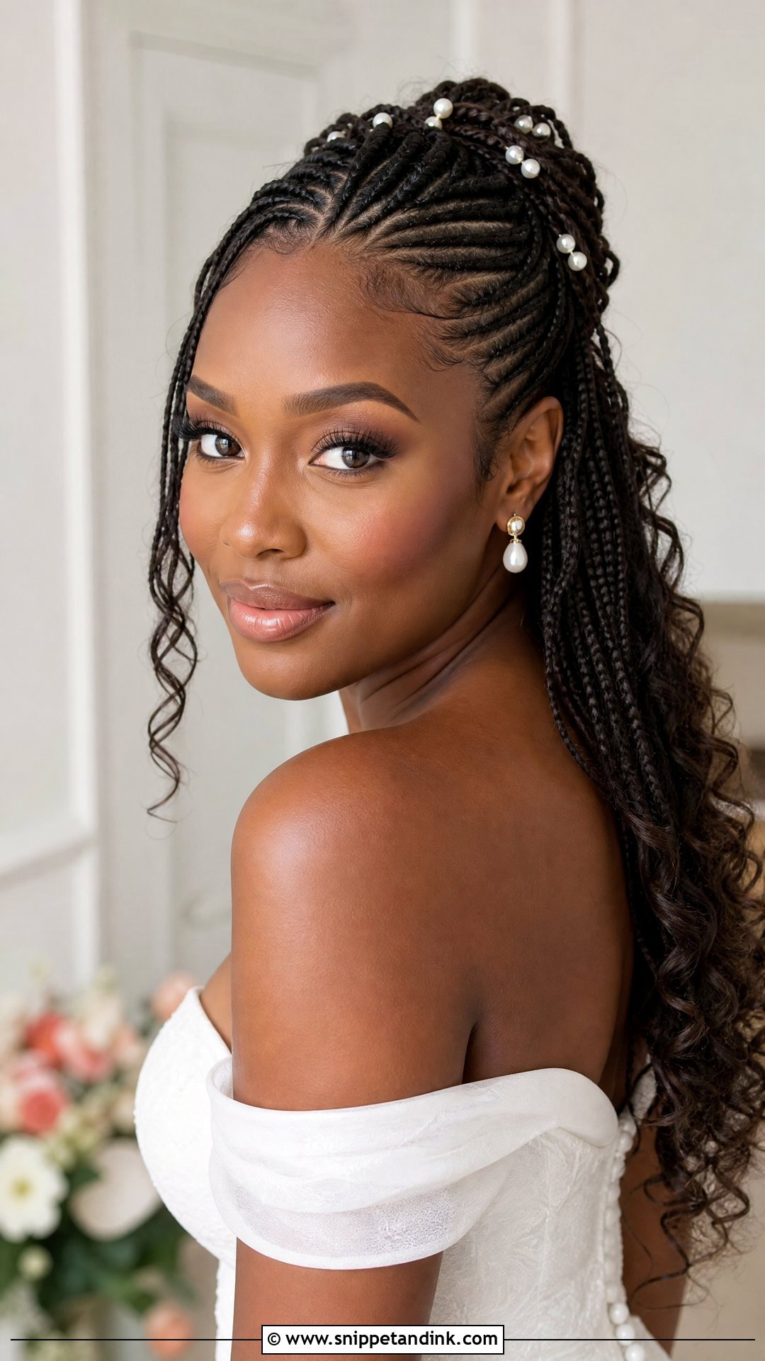 Knotless Braids Wedding Hair - Snippet and Ink - 15 Braided Wedding Hairstyle Ideas