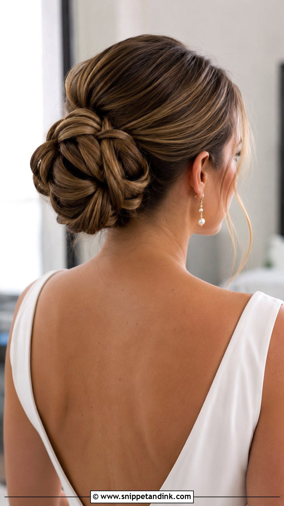 Knotted Bun Bridal Updo - Snippet and Ink - 20 Wedding Hair Up Bride Ideas