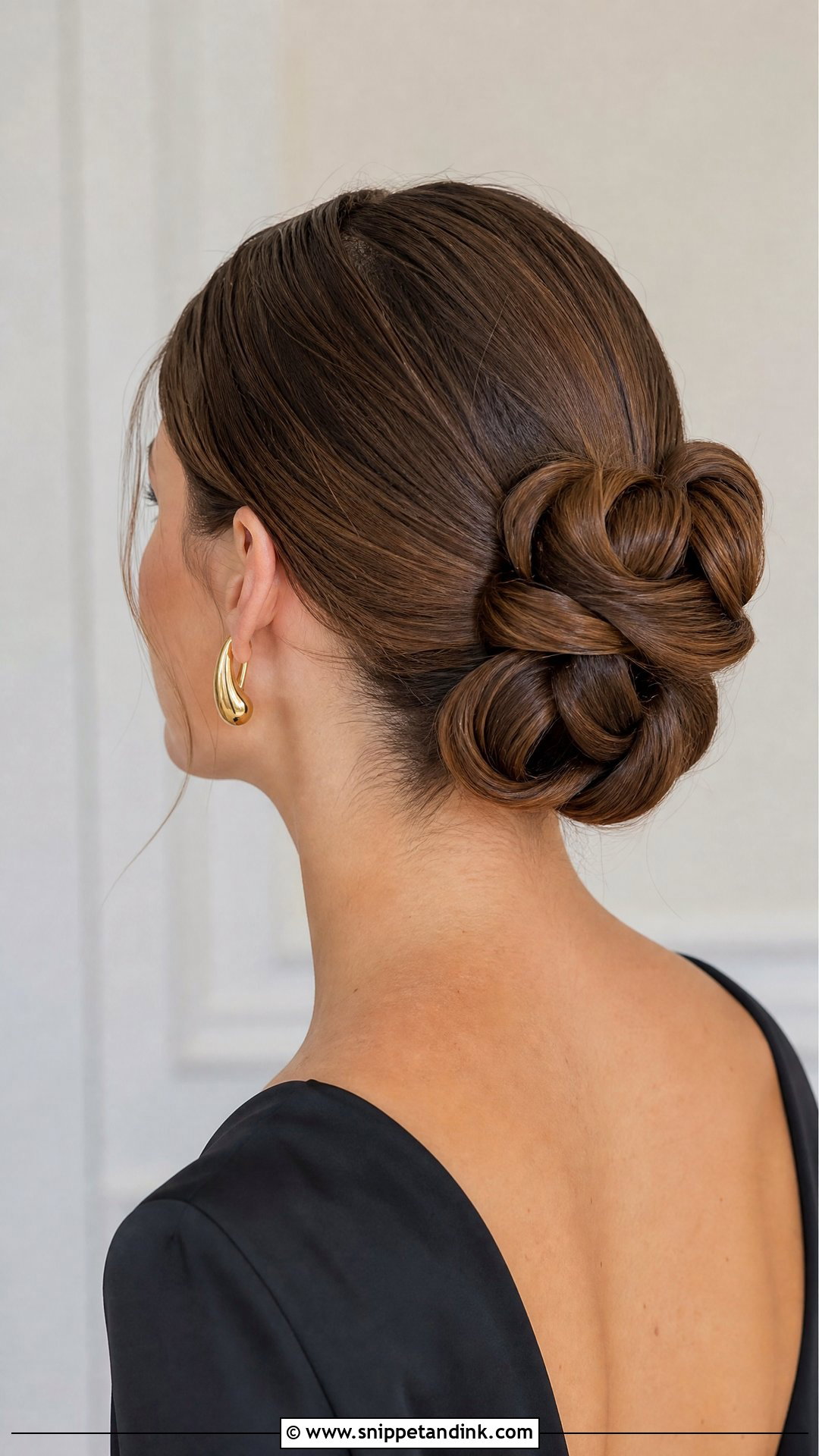 Knotted Bun Updo for Wedding Guest - Snippet and Ink - 20 Updo Hair Styles for Wedding Guest