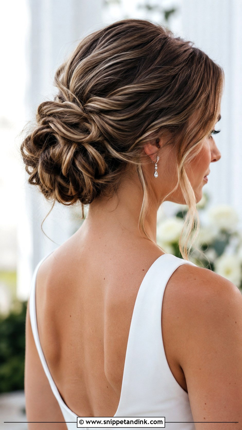 Knotted Bun Wedding Hairstyle - Snippet and Ink - 30 Wedding Bun Hairstyles