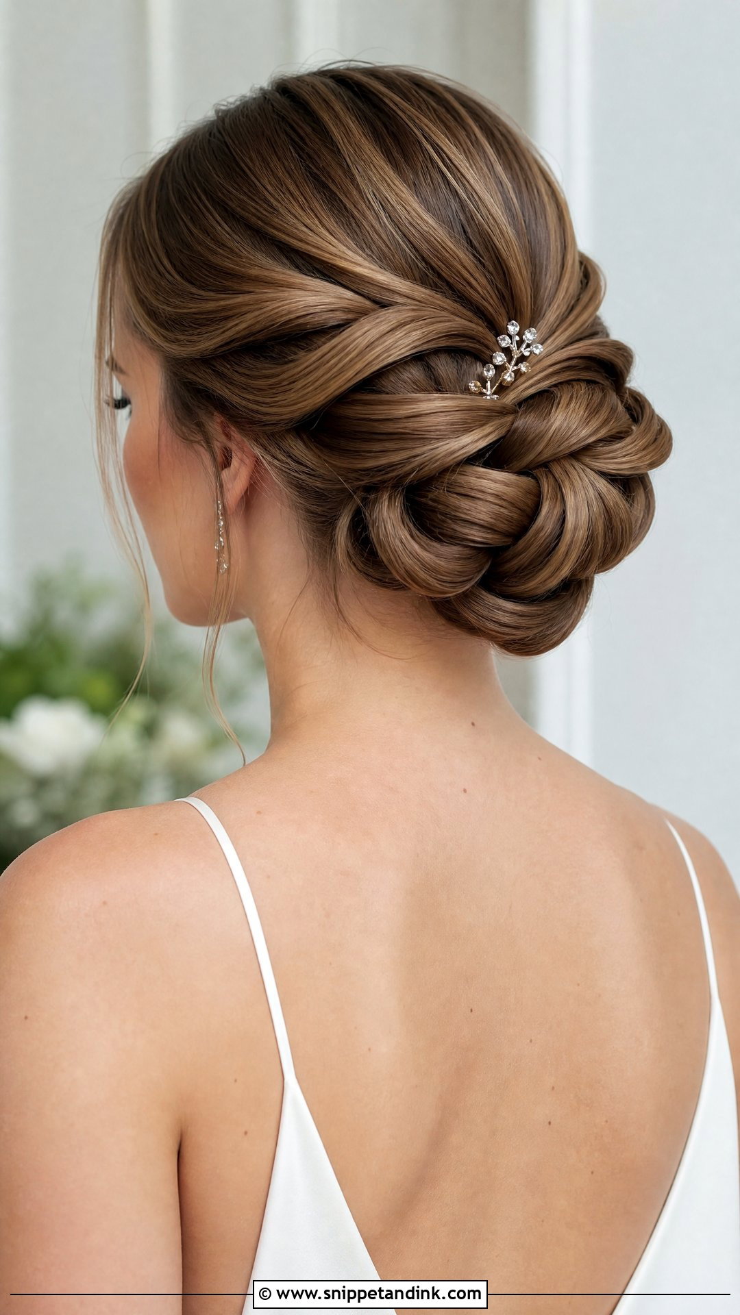 Knotted Bun for Brides - Snippet and Ink - 30 Bridal Bun Hairstyles