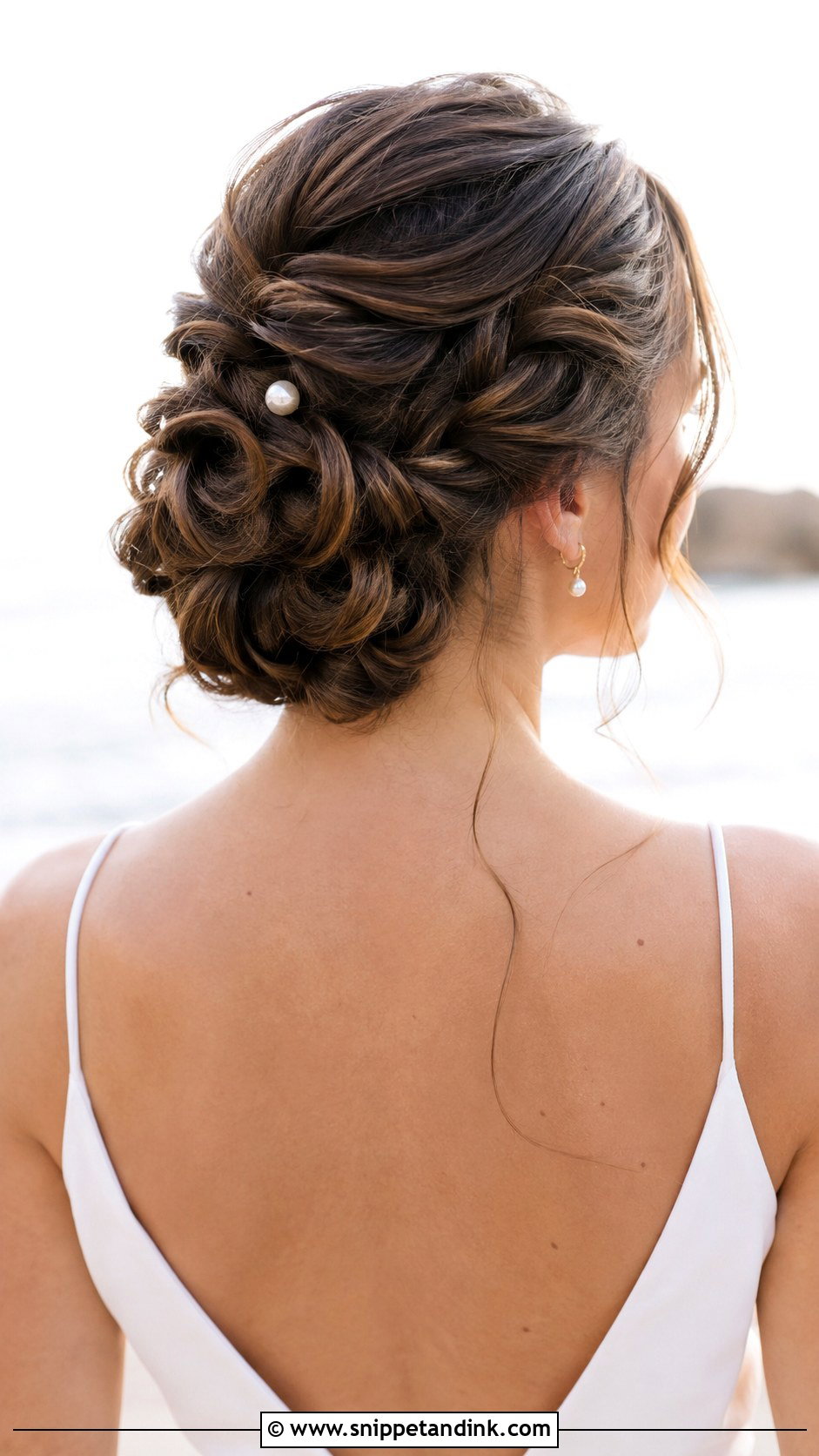 Knotted Bun - Snippet and Ink - 20 Beach Wedding Hair Updo Ideas