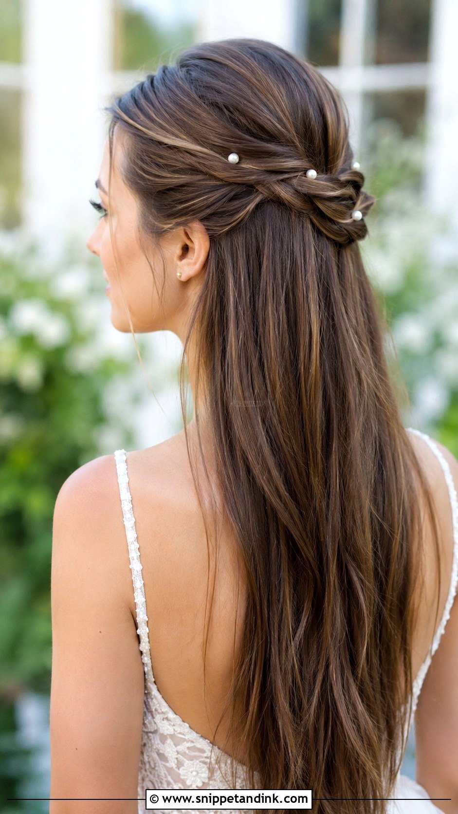 Knotted Half Up Style - Snippet and Ink - 30 Straight Hair Hairstyles for Wedding