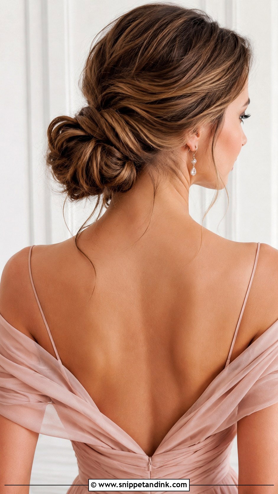 Knotted Low Bun - Snippet and Ink - 35 Engagement Hairstyles