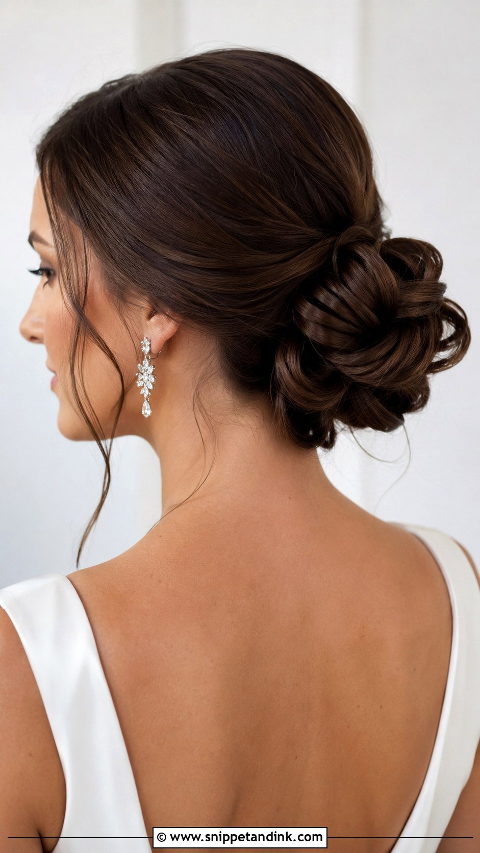 Knotted Low Bun - Snippet and Ink - 30 Wedding Hair Styles