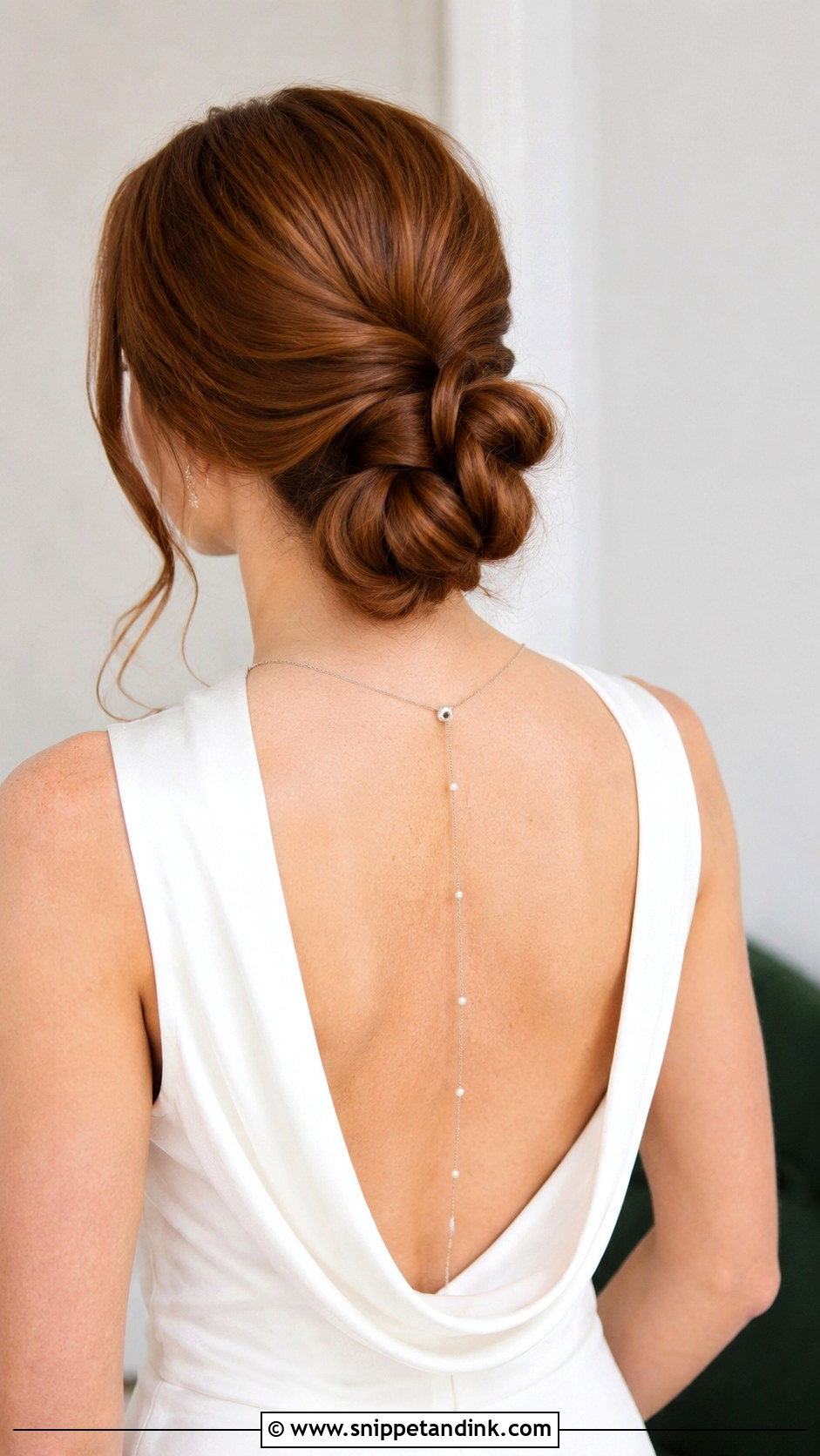 Knotted Low Bun for Long Hair - Snippet and Ink - 25 Simple Low Bun Wedding Hair Ideas
