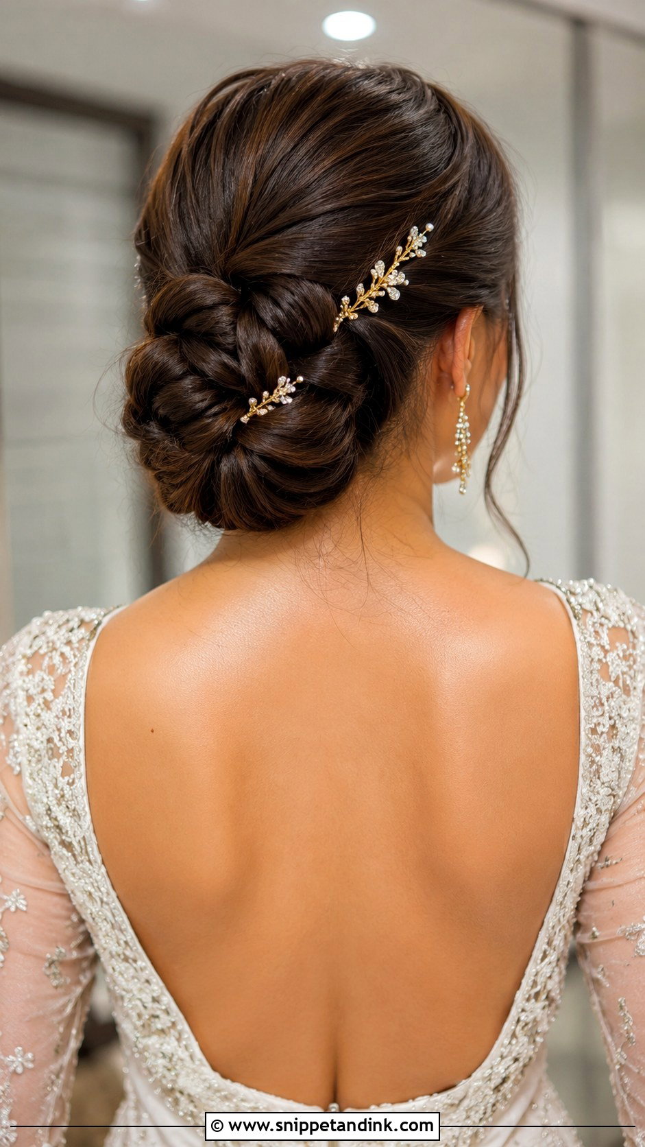 Knotted Low Updo - Snippet and Ink - 20 Hair Up for Wedding Ideas