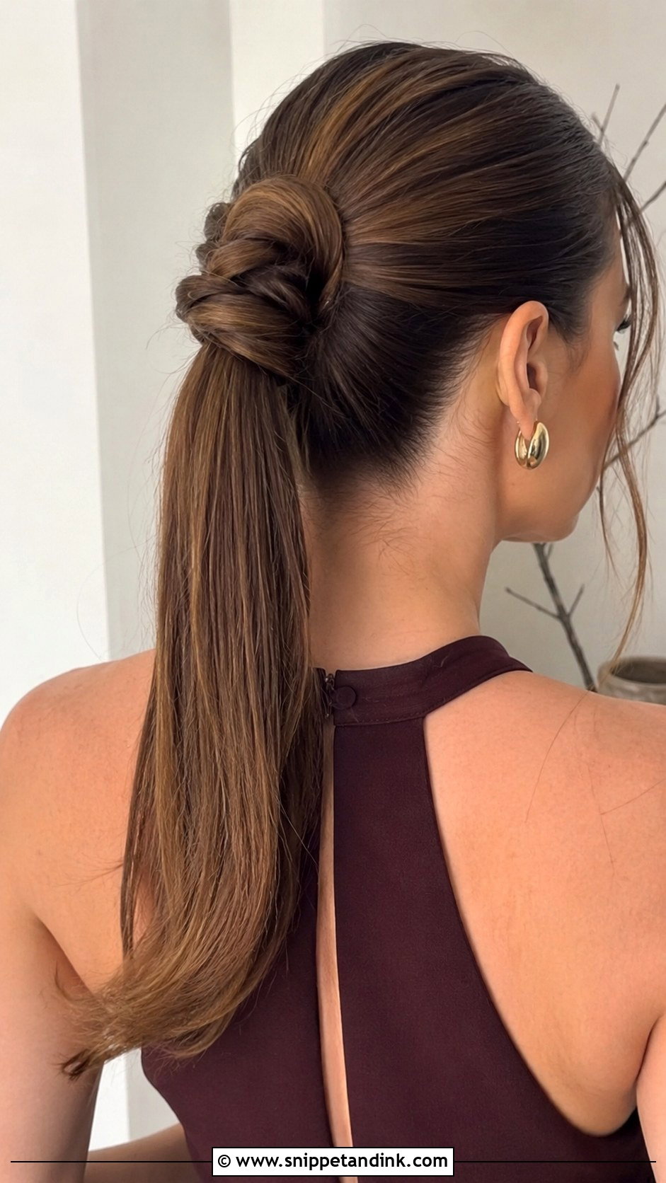 Knotted Ponytail - Snippet and Ink - 25 Wedding Guest Ponytail Hairstyles