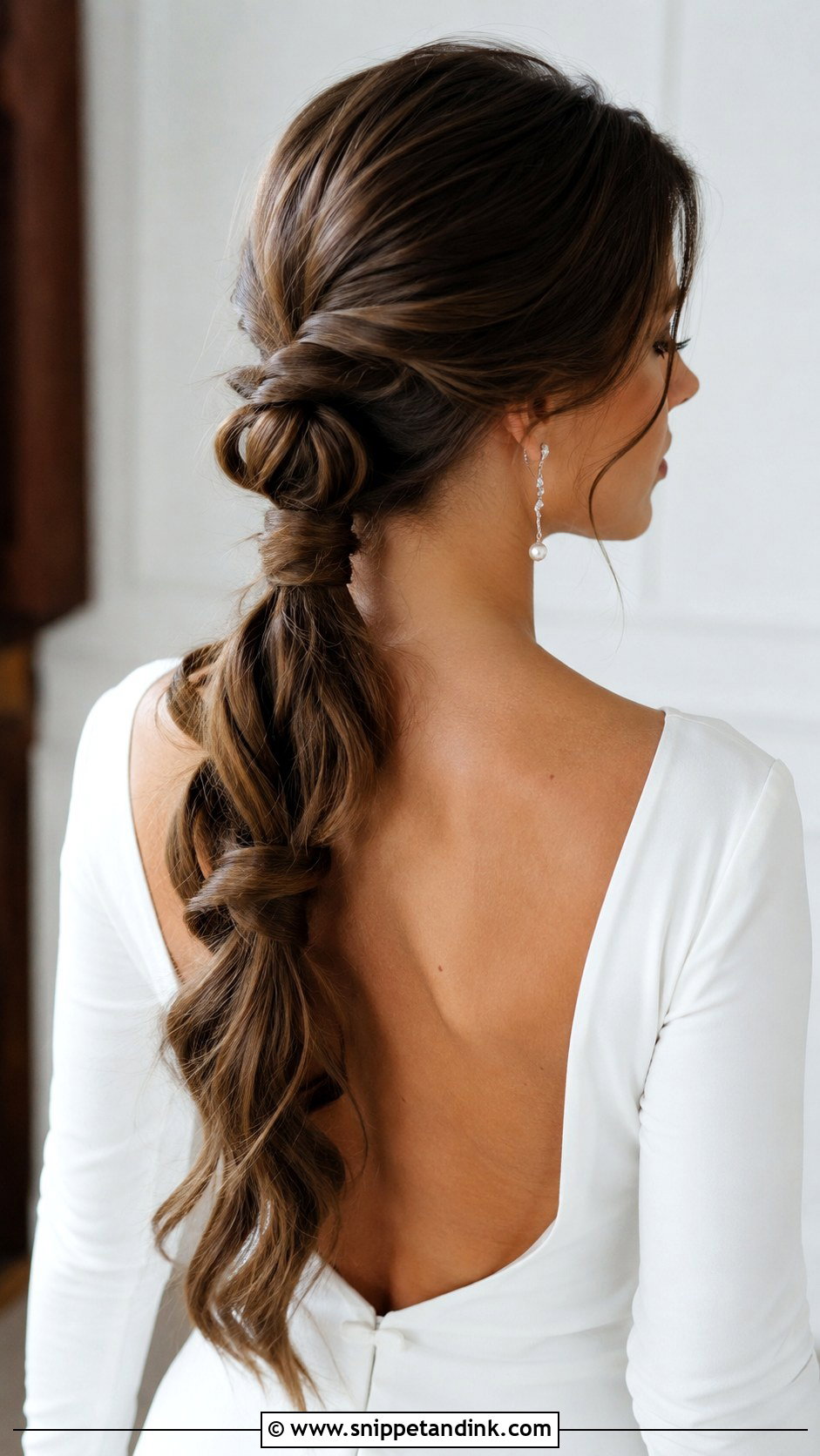 Knotted Ponytail Updo - Snippet and Ink - 25 Fine Hair Wedding Updo Ideas