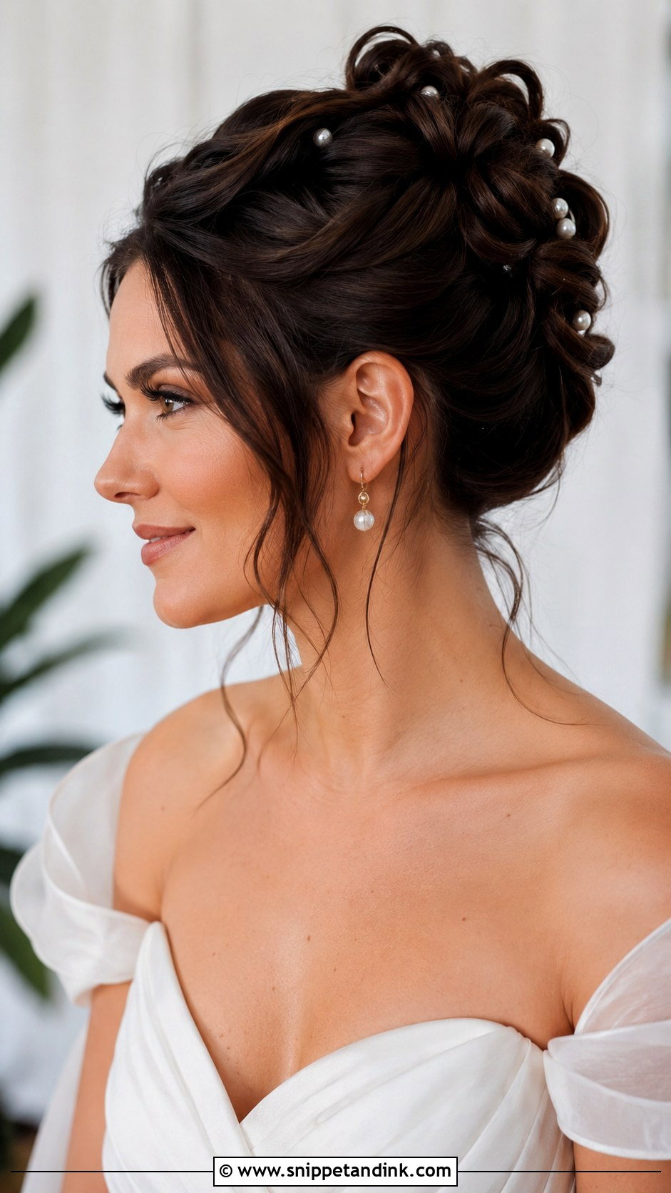 Knotted Updo For Short Hair - Snippet and Ink - 30 Short Wedding Hairstyles